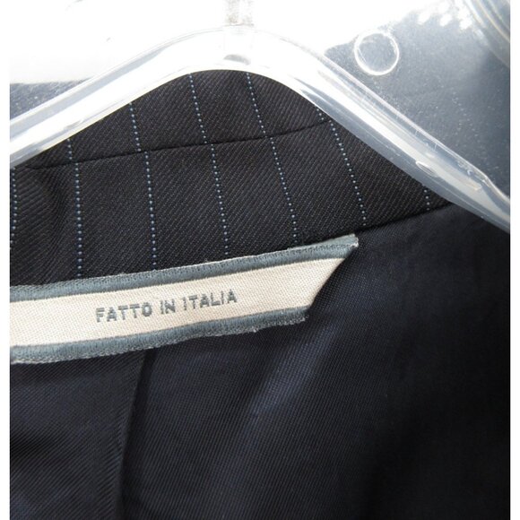 Barneys New York Sport Coat 44 Long Loro Piana Fabric Blazer Pinstripe - Picture 10 of 15